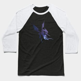 Ishura Anime Characters Silhouette Alus the Star Runner Galaxy Watercolor I-3 Baseball T-Shirt